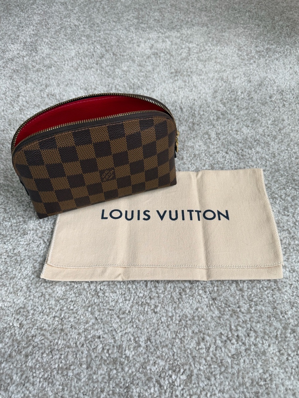 Louis Vuitton Damier Ebene Cosmetic Pouch PM - N47516